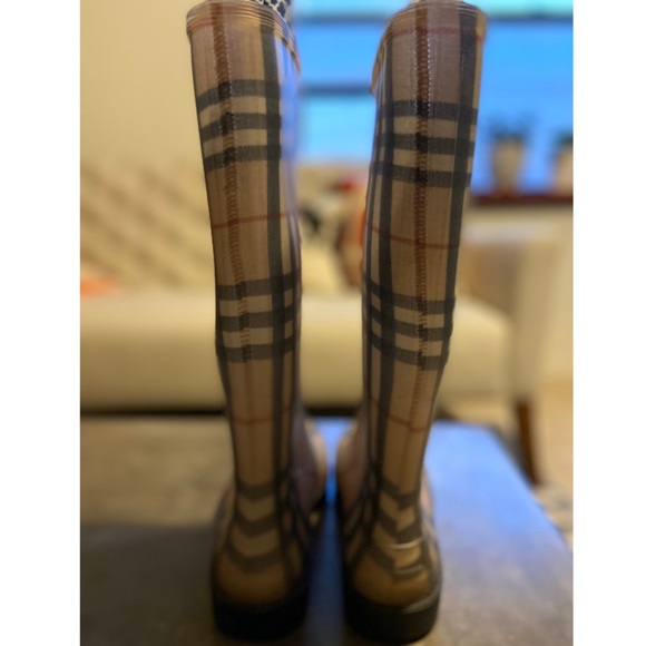 Authentic Burberry Nova Check Rain Boots Sz.38 - Picture 2 of 7